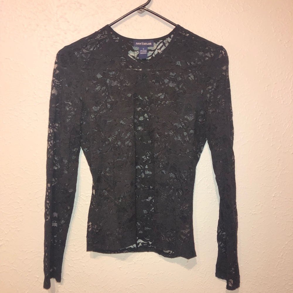 Ann Taylor vintage lace shirt